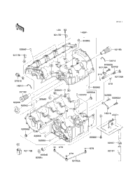 2000 Kawasaki NINJA ZX-9R (ZX900-E1) Crankcase | Babbitts Kawasaki
