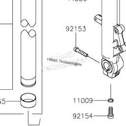 2021 Kawasaki Ninja 650 ABS (EX650MMFAL) Front Fork | Babbitts