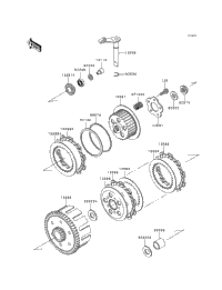 1996 Kawasaki KX80 (KX80-R6) Clutch | Babbitts Kawasaki Parts House