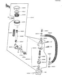 1984 Kawasaki GPz (ZX1100-A2) Rear Master Cylinder | Babbitts