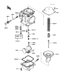 かっぺページ 1988 Kawasaki 454LTD (EN450-A4) Carburetor Parts | Babbitts