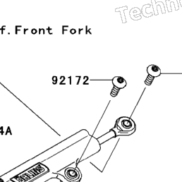 2008 Kawasaki NINJA ZX-10R (ZX1000E8F) Steering Damper | Babbitts