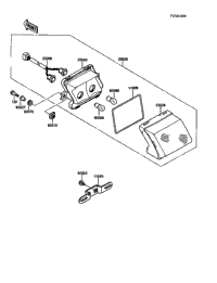 1989 Kawasaki NINJA ZX-10 (ZX1000-B2) Taillight(S