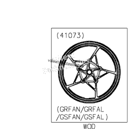 2024 Kawasaki Ninja 500 (EX500GRFNN) Front Wheel | Babbitts