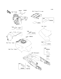 2012 Kawasaki NINJA ZX-14R (ZX1400ECF) Labels