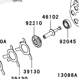2008 Kawasaki NINJA ZX-10R (ZX1000E8F) Clutch | Babbitts Kawasaki