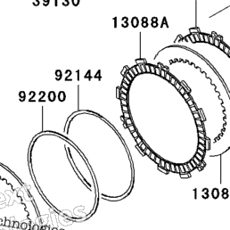 2008 Kawasaki NINJA ZX-10R (ZX1000E8F) Clutch | Babbitts Kawasaki