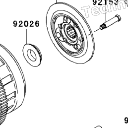 2008 Kawasaki NINJA ZX-10R (ZX1000E8F) Clutch | Babbitts Kawasaki