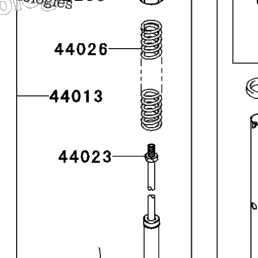 2008 Kawasaki NINJA ZX-6R (ZX600P8F) Front Fork | Babbitts