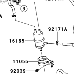 2011 Kawasaki NINJA ZX-10R (ZX1000JBF) Fuel Evaporative System (Ca