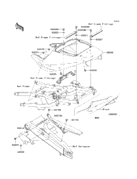 2002 Kawasaki NINJA ZX-9R (ZX900-F1) Side Covers/Chain Cover