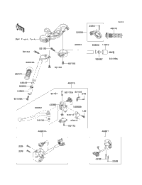 2005 Kawasaki NINJA ZX-6R (ZX636-C1) Handlebar | Babbitts Kawasaki