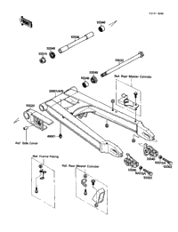 1987 Kawasaki NINJA 750R (ZX750-F1) Swingarm | Babbitts