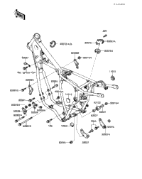 Aページ Kawasaki Motorcycle 1991 OEM Parts Diagram for Carburetor