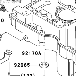 1995 Kawasaki NINJA ZX-11 (ZX1100-D3) Breather Cover/Oil Pan