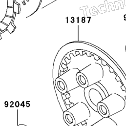 ケンスケ出品 返却物 1996 Kawasaki VULCAN 800 CLASSIC (VN800-B1) Clutch | Babbitts