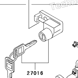 2007 Kawasaki NINJA 250R (EX250F7F) Ignition Switch/Locks