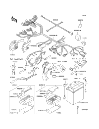 1995 Kawasaki NINJA ZX-11 (ZX1100-D3) Chassis Electrical