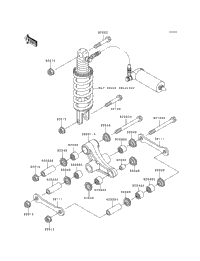 1994 Kawasaki NINJA ZX-9R (ZX900-B1) Rear Suspension | Powersports