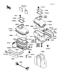 1989 Kawasaki VOYAGER XII (ZG1200-B3) Accessory (Side Bag