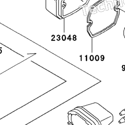 1997 Kawasaki NINJA ZX-7R (ZX750-P2) Turn Signals | Babbitts