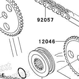 1998 Kawasaki MOJAVE 250 (KSF250-A12) Camshaft(S)/Tensioner