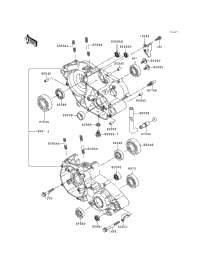 1997 Kawasaki KDX200 (KDX200-H3) Crankcase | Babbitts Kawasaki