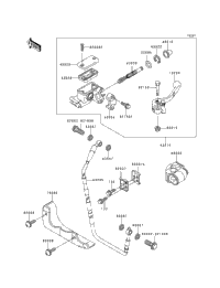2000 Kawasaki KX250 (KX250-L2) Front Master Cylinder | Babbitts