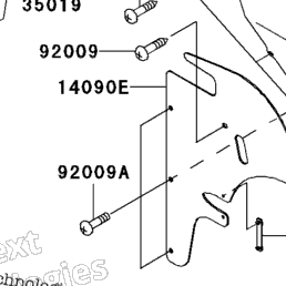 1998 Kawasaki PRAIRIE 400 4X4 (KVF400-A2) Front Fender(S