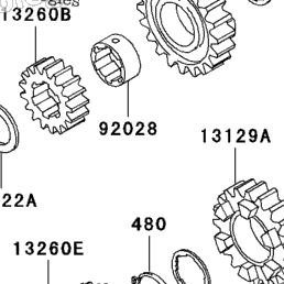 1997 Kawasaki NINJA ZX-11 (ZX1100-D5) Transmission | Babbitts