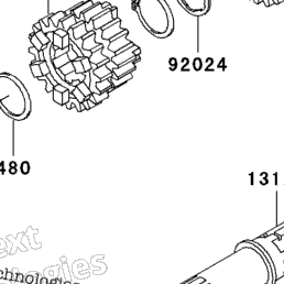 1997 Kawasaki NINJA ZX-11 (ZX1100-D5) Transmission | Babbitts
