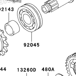 1998 Kawasaki NINJA ZX-11 (ZX1100-D6) Transmission | Babbitts