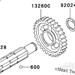 1997 Kawasaki NINJA ZX-11 (ZX1100-D5) Transmission | Babbitts