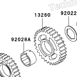 1997 Kawasaki NINJA ZX-11 (ZX1100-D5) Transmission | Babbitts