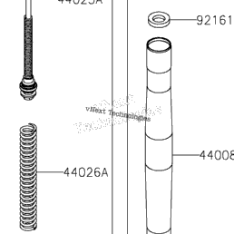 2023 Kawasaki Ninja ZX-4RR (ZX400SPFNN) Front Fork | Babbitts