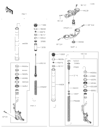2023 Kawasaki Ninja ZX-4RR (ZX400SPFNN) Front Fork