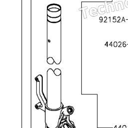 2016 Kawasaki Z1000 ABS (ZR1000GGF) Front Fork | Babbitts Kawasaki
