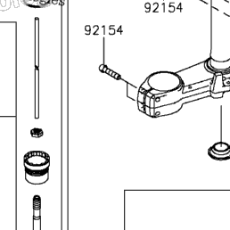 2016 Kawasaki Z1000 ABS (ZR1000GGF) Front Fork | Babbitts Kawasaki