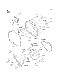 1997 Kawasaki BAYOU 300 4X4 (KLF300-C9) Engine Cover(S) | Babbitts