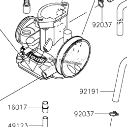 2024 Kawasaki KX112 (KX112ARFNN) Carburetor 2 | Babbitts Kawasaki