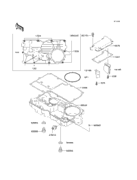 ken222出品 2002 Kawasaki CONCOURS (ZG1000-A17) Breather Cover/Oil Pan