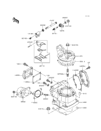 1998 Kawasaki KX125 (KX125-K5) Cylinder Head/Cylinder