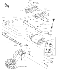 2016 Kawasaki MULE PRO-FXT (KAF820BGF) Muffler(S) | Babbitts