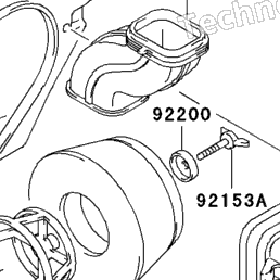 2005 Kawasaki KLX125L (KLX125-B3) Air Cleaner | Babbitts Kawasaki