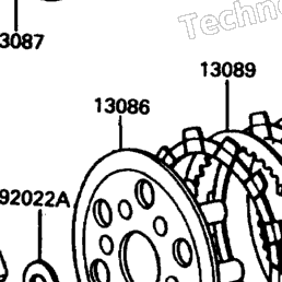 1984 Kawasaki KDX80 (KDX80-C1) Clutch | Babbitts Kawasaki Parts House