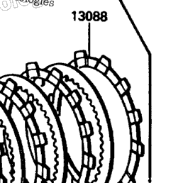 1984 Kawasaki KDX80 (KDX80-C1) Clutch | Babbitts Kawasaki Parts House