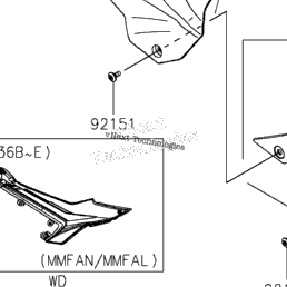 2021 Kawasaki Ninja 650 ABS (EX650MMFAL) Side Covers/Chain Cover