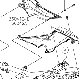 2021 Kawasaki Ninja 650 ABS (EX650MMFAL) Side Covers/Chain Cover
