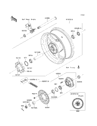2013 Kawasaki NINJA ZX-10R (ZX1000KDF) Rear Wheel/Chain | Holzhauers