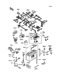 れページ Kawasaki Motorcycle 2000 OEM Parts Diagram for FUEL TANK